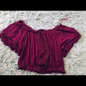 Off Shoulders crop top